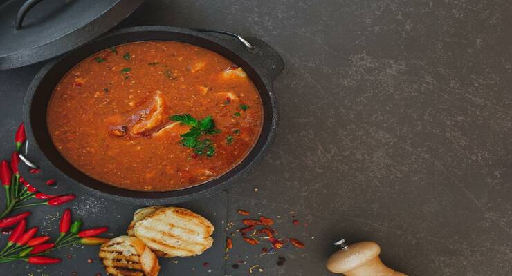 Фото к статье: Рецепт рыбного супа с томатами