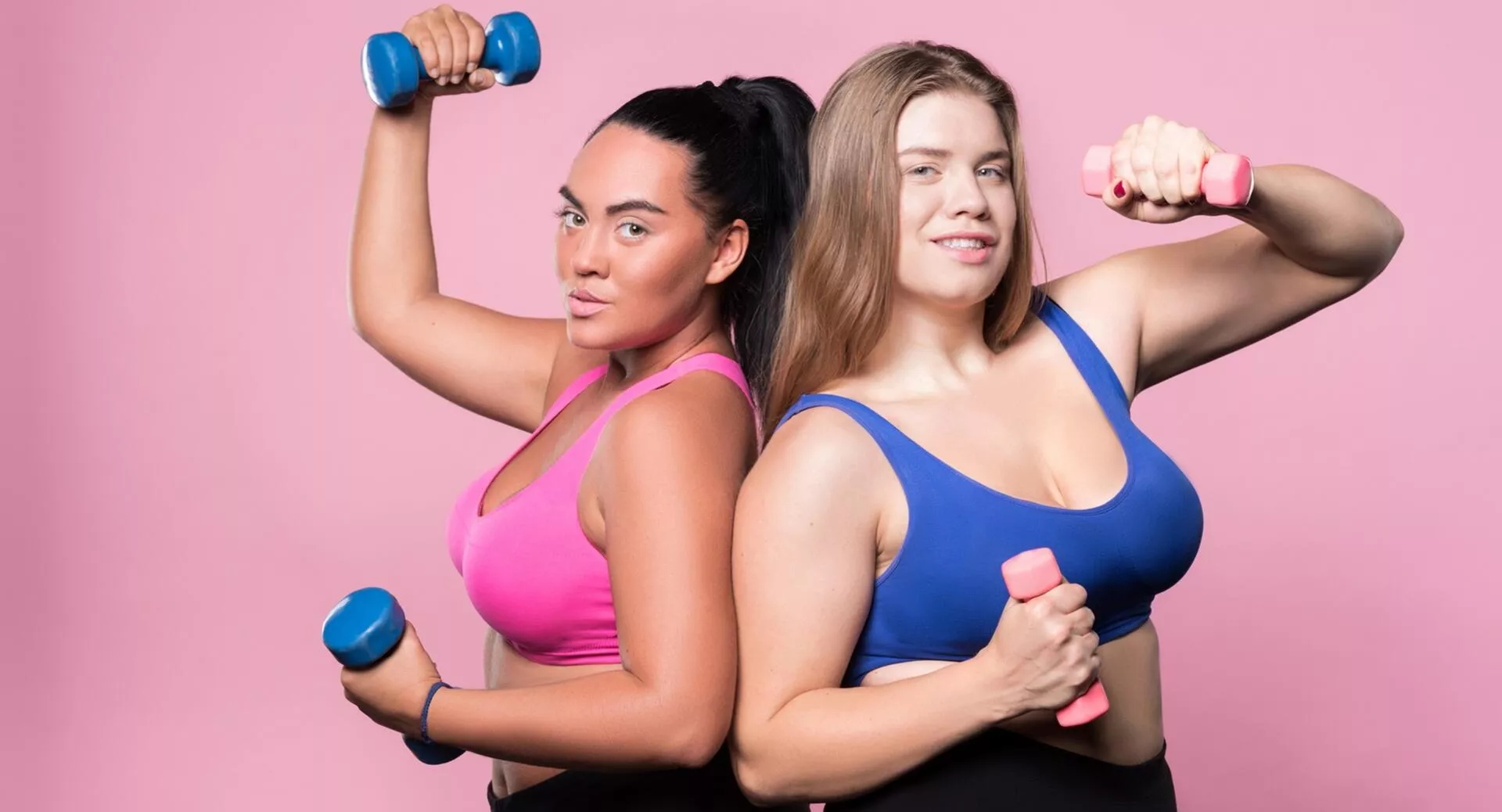 Фото к статье: Тренировка для девушек с большим лишним весом (видео)