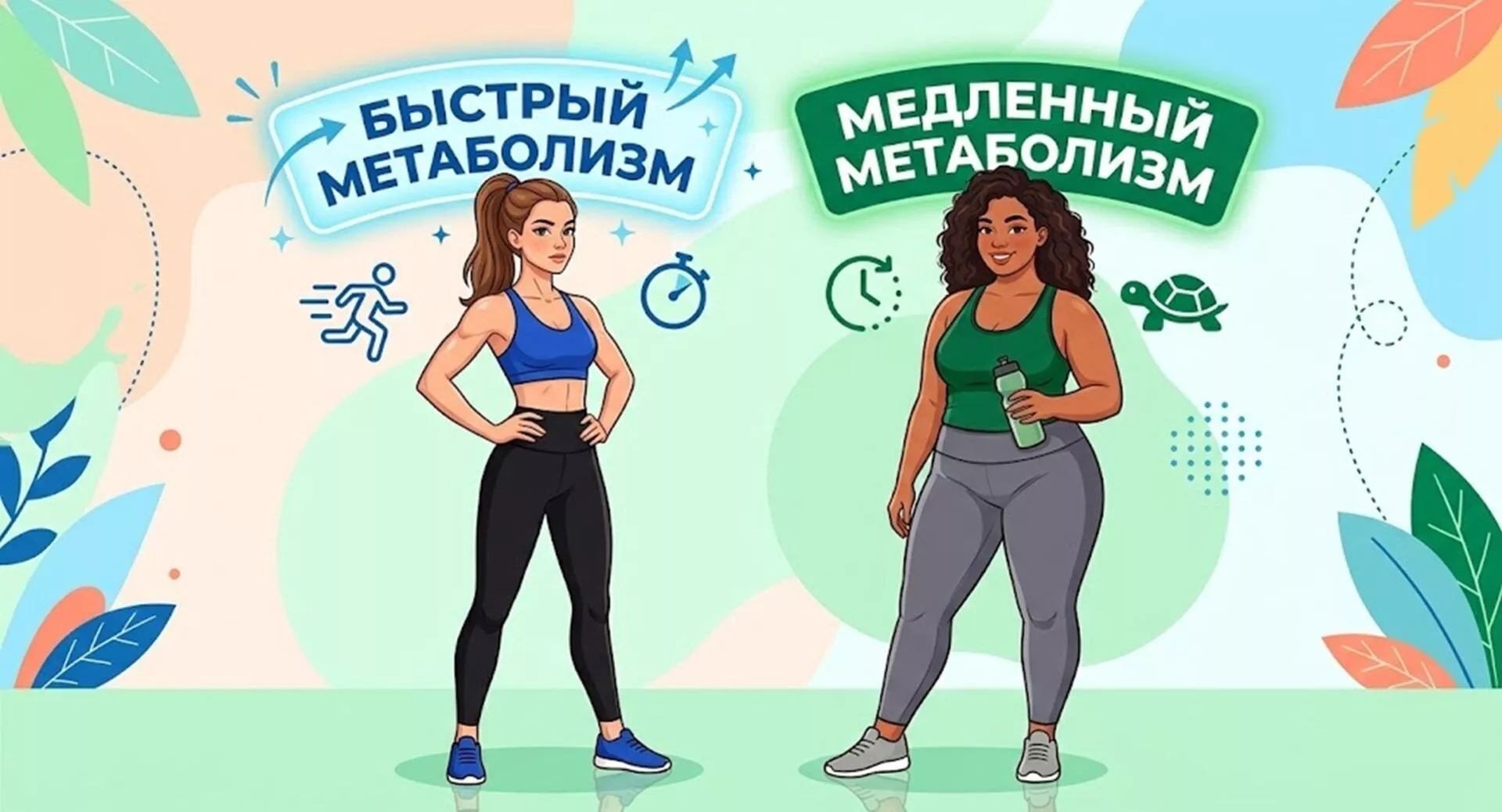 Фото к статье: Правда ли, что у худых людей быстрый метаболизм, а у полных — медленный?