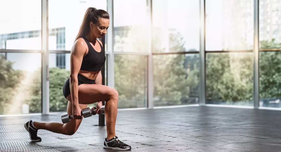 Выпады с гантелями: 10 вариантов для дома и зала 