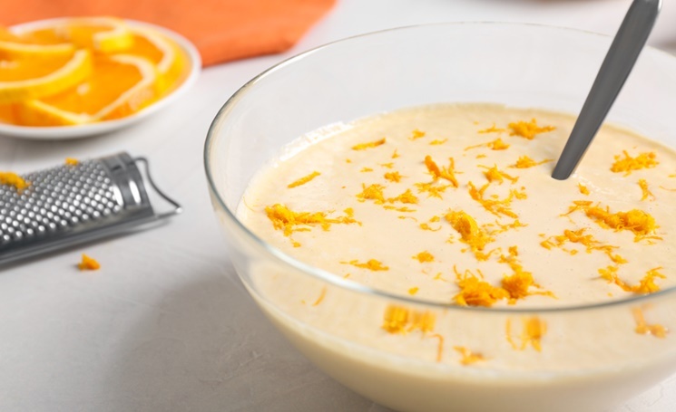 жидкое тесто с цедрой